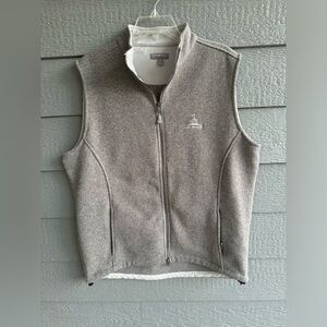 Peter Millar Old Waverly Warmth Fleece Golf Vest Mens Size Large Gray Full Zip